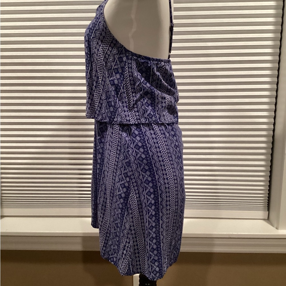 West Loop Navy Patterned Mini Dress - Picture 2 of 5